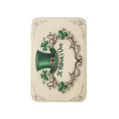 Frohes St. Patrick’s Day Shamrock-Design Badematte (Vorderseite Vertikal)