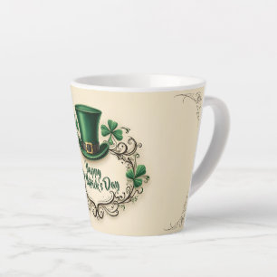 Frohes St. Patrick’s Day Shamrock-Design Milchtasse