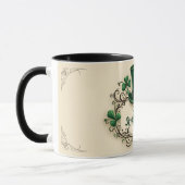 Frohes St. Patrick’s Day Shamrock-Design Tasse (Links)