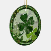 Frohes St. Patrick's Day Foto Keramik Ornament (Rechts)