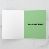 FROHES ST.PATRICK'S DAY FUNNY Grußkarte Karte (Innenseite)