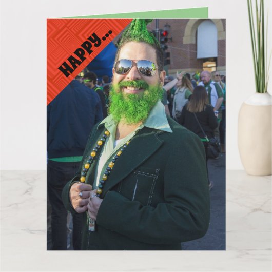 FROHES ST.PATRICK'S DAY FUNNY Grußkarte Karte (Vorderseite)
