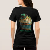 Frohes St. Patrick's Day Glückscupcake Tri-Blend Shirt (Rückseite)