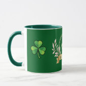 Frohes St. Patrick's Day Good Luck Bierkrug Tasse (Links)