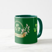 Frohes St. Patrick's Day Good Luck Bierkrug Tasse (VorderseiteRechts)