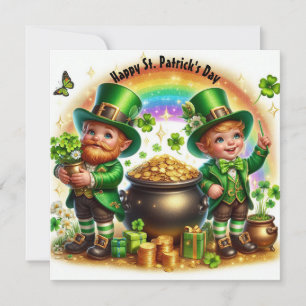 Frohes St. Patrick's Day Grußkarte Feiertagskarte