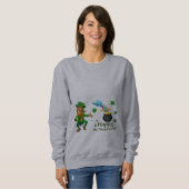 Frohes St. Patrick's Day Leprechaun Regenbogen Sweatshirt (Vorne ganz)