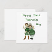 Frohes St. Patrick's Day Postkarte (Vorne/Hinten)