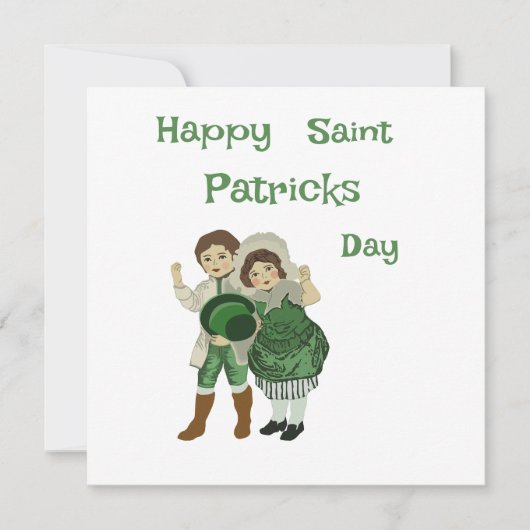 Frohes St. Patrick's Day Postkarte (Vorderseite)