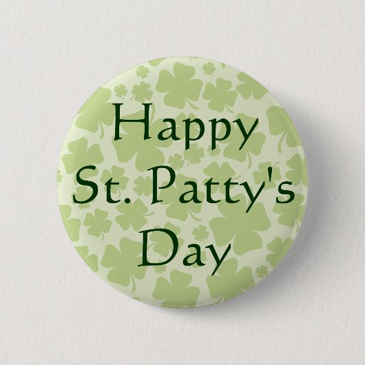 Frohes St. Patty's Day Knopf Button (Vorderseite)