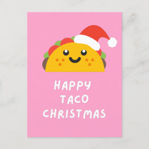 FROHES TACO WEIHNACHTEN POSTKARTE