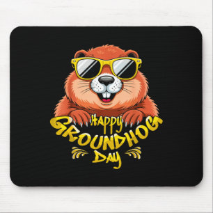 Frohes Tag des Murmeltieres Lustige Murmeltier Sin Mousepad