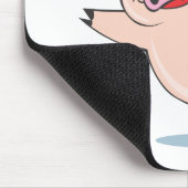 Frohes Tanzen-Schwein Mousepad (Ecke)