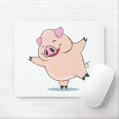 Frohes Tanzen-Schwein Mousepad (Mit Mouse)