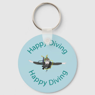Frohes Tauchen Schlüsselanhänger