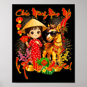 Frohes Tet Chuc Mung Nam Moi 2026 Li Xi Mich bitte Poster