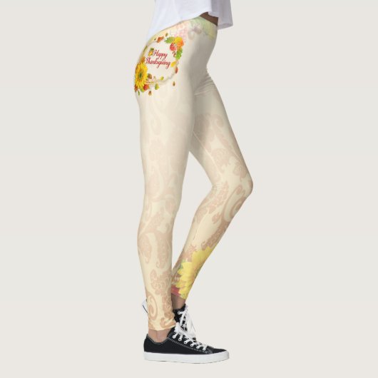 Frohes Thanksgiving 13A Image Options Leggings (Rechts)