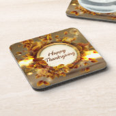 Frohes Thanksgiving 3 Optionen Untersetzer (Linke Seite)