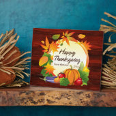 Frohes Thanksgiving 5A Plaque Fotoplatte (Seite)