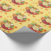 Frohes Thanksgiving 6A Wrapping Paper Geschenkpapier (Ecke)