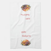 Frohes Thanksgiving, geröstete Truthühner Geschirrtuch (Vertikal)