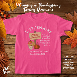 FROHES THANKSGIVING Phil 4v19 Familientreffen Kind T-Shirt