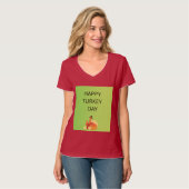 Frohes Truthahnfest T-Shirt (Vorderseite Vollansicht)