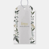 Frohes Urlaubserlebnis Aquarell Weihnachten Geschenkanhänger (Rückseite)