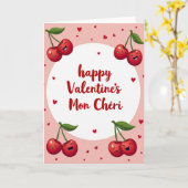 Frohes Valentins Mon Cheri Karte (Gelbe Blume)