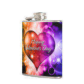 Frohes Valentinstag 5A Wrapped Flask Flachmann (Links)