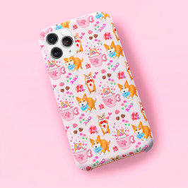 Frohes Valentinstag-Corgi-Tag-Muster Case-Mate iPhone Hülle