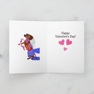 Frohes Valentinstag Dachshund Hund Karte