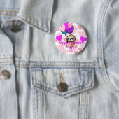 Frohes Valentinstag Faultier Button (Beispiel)