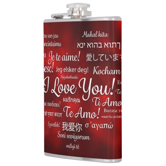 Frohes Valentinstag Flachmann (Links)