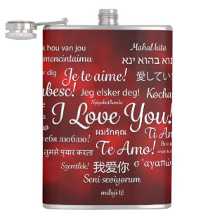 Frohes Valentinstag Flachmann