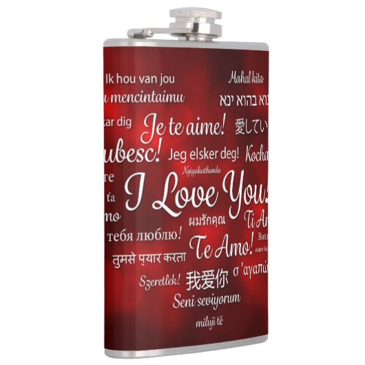 Frohes Valentinstag Flachmann (Rechts)