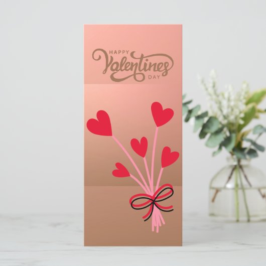 Frohes Valentinstag Freundschaftskarte (Stehend Vorderseite)