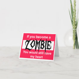 Frohes Valentinstag für eine Zukunft Zombie Feiertagskarte