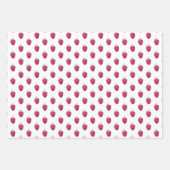 Frohes Valentinstag Himbeeren Wasserfarbe Geschenkpapier Set (Vorderseite 3)