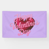 Frohes Valentinstag Lavendel Banner (Horizontal)