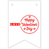 Frohes Valentinstag Liebe Banner (Zweite Fahne)