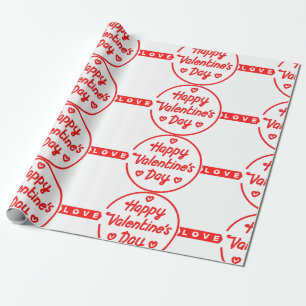 Frohes Valentinstag Liebe Wrapping Paper Geschenkpapier