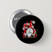 Frohes Valentinstag mit Leopardensonnenblume Button (Vorne & Hinten)