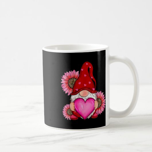 Frohes Valentinstag mit Leopardensonnenblume Kaffeetasse (Rechts)