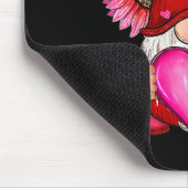 Frohes Valentinstag mit Leopardensonnenblume Mousepad (Ecke)