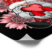 Frohes Valentinstag mit Leopardensonnenblume Poster (Ecke)