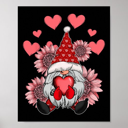 Frohes Valentinstag mit Leopardensonnenblume Poster (Vorne)