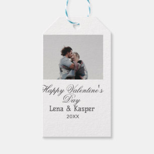 Frohes Valentinstag-Paar-Foto modern einfach t Geschenkanhänger