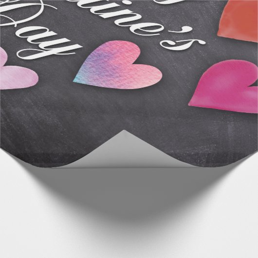 Frohes Valentinstag-Papier Geschenkpapier (Ecke)