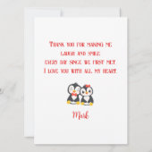 Frohes Valentinstag Pinguin-Paar (Rückseite)